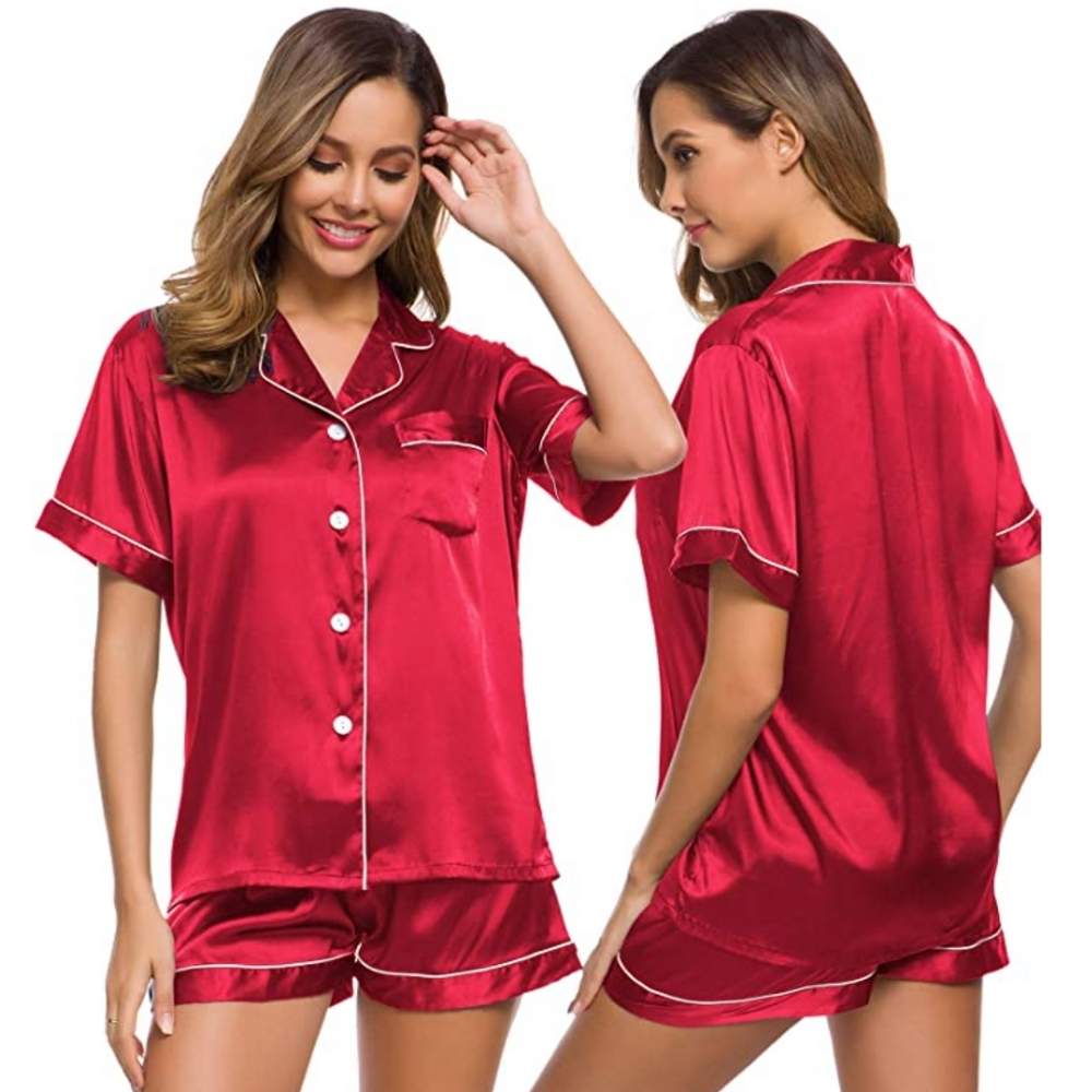 Women's Summer Satin Pyjamas