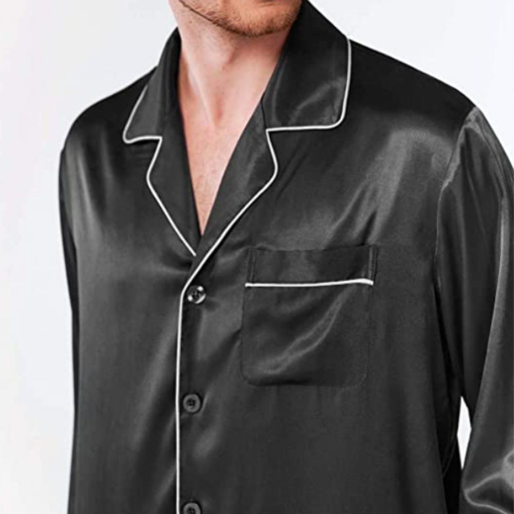 buy red satin silk pyjamas online