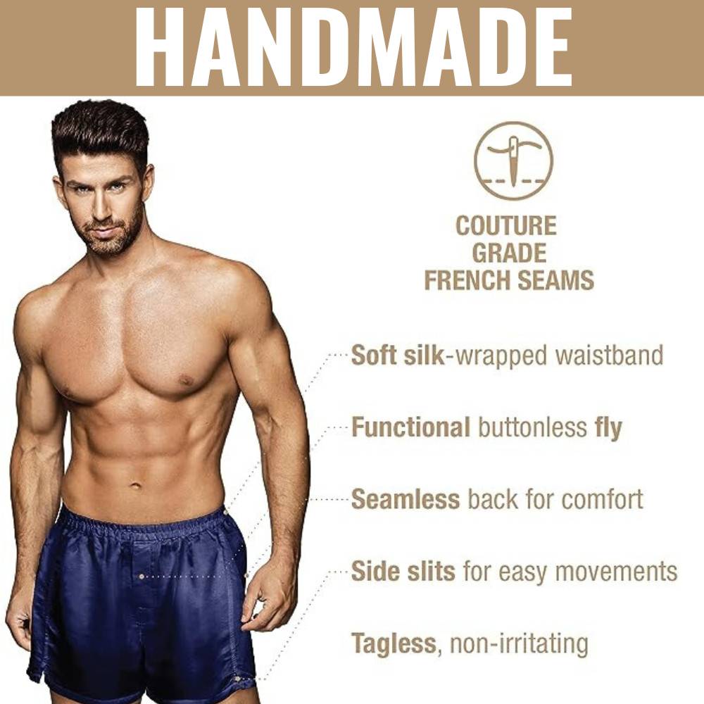Men's Mulberry Silk Boxer Shorts: image 3